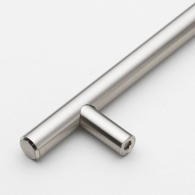 GlideRite Hardware مقابض بار سلكية من جلايدرايت هاردوير 5002-128-SS-10 بطول 5 بوصات من الفولاذ المقاوم للصدأ بطول 7.375 بوصة - عبوة 10 قطع - Image 2